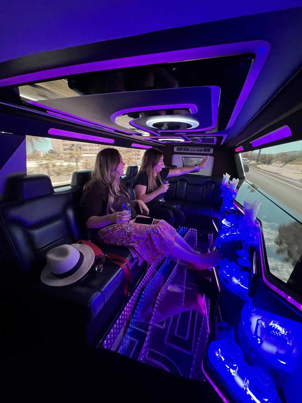 Luxury Limousine Interior Cabo